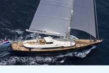 El Perini Navi 56 es un velero diseñado para surcar sin mayor problema todos los