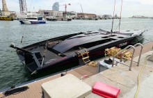 Los espectaculares AC75 ya están amarrados en los muelles del Port Vl y para oc