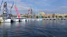 La oferta de catamaranes en el Salón Náutico de Barcelona, amarrados en el Port 