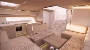 El Elan SixtyFive propone unos interiores sobrios y elegantes para un crucero fa