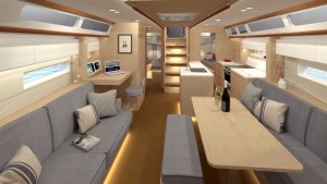 Mar Abierto Interiores luminosos y elegantes en varias combinaciones de tonos de