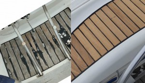 Renovando los listones de madera se consigue un cambio de aspecto radical de la 