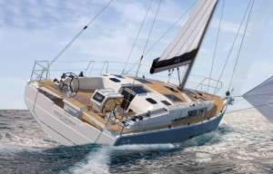 Lineas modernas y atractivas en este diseño de Berret-Racoupeau para Hanse Yacht