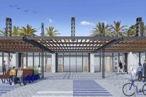 La zona de restauración se ha remodelado por completo y la pergola fotovoltaica 