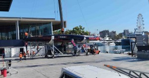 Los equipos que disputarán la 37 Copa América (Alinghi en la foto) se ubican